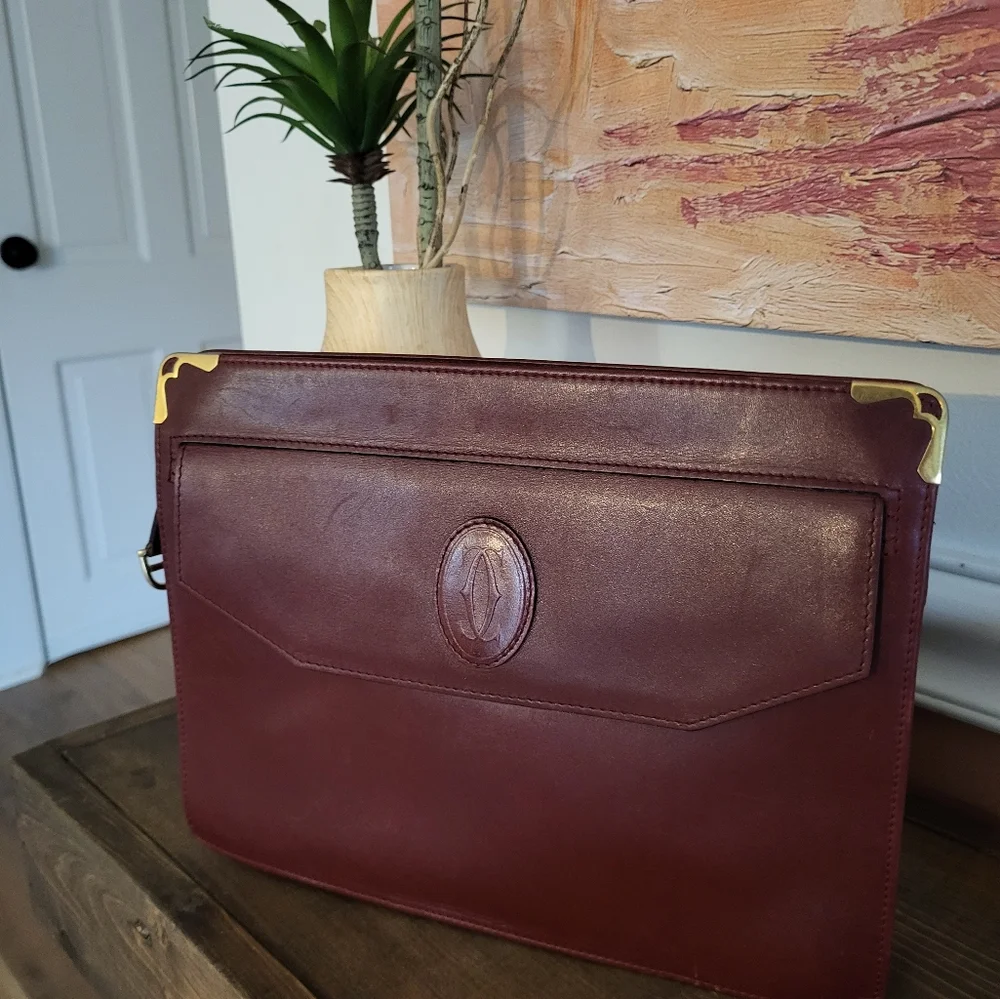 Cartier Authentic Leather Clutch Bag - Picture 4 of 9